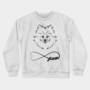 Pomeranian love is infinite Crewneck Sweatshirt